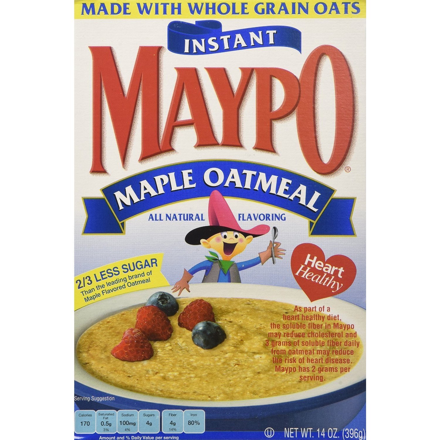 Maypo Oatmeal Maple Instant Hot Breakfast Cereal 14 oz