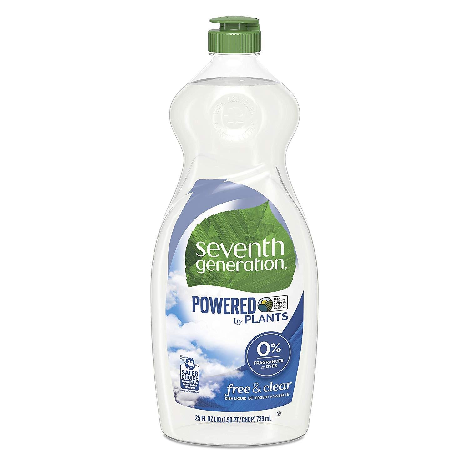 Seventh Generation Dish Liquid - Free and Clear - 25 oz