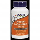 NOW Foods Acetyl-L Carnitine 500 mg - 50 Veg Capsules