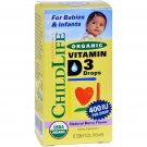 Childlife Organic Vitamin D3 Drops Babies & Infants Natural Berry Flavor .338 Oz