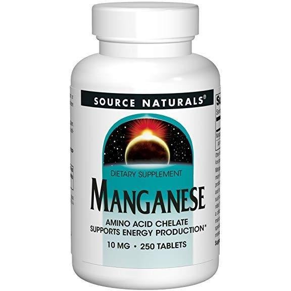 Source Naturals Manganese 10 mg 250 Tablet