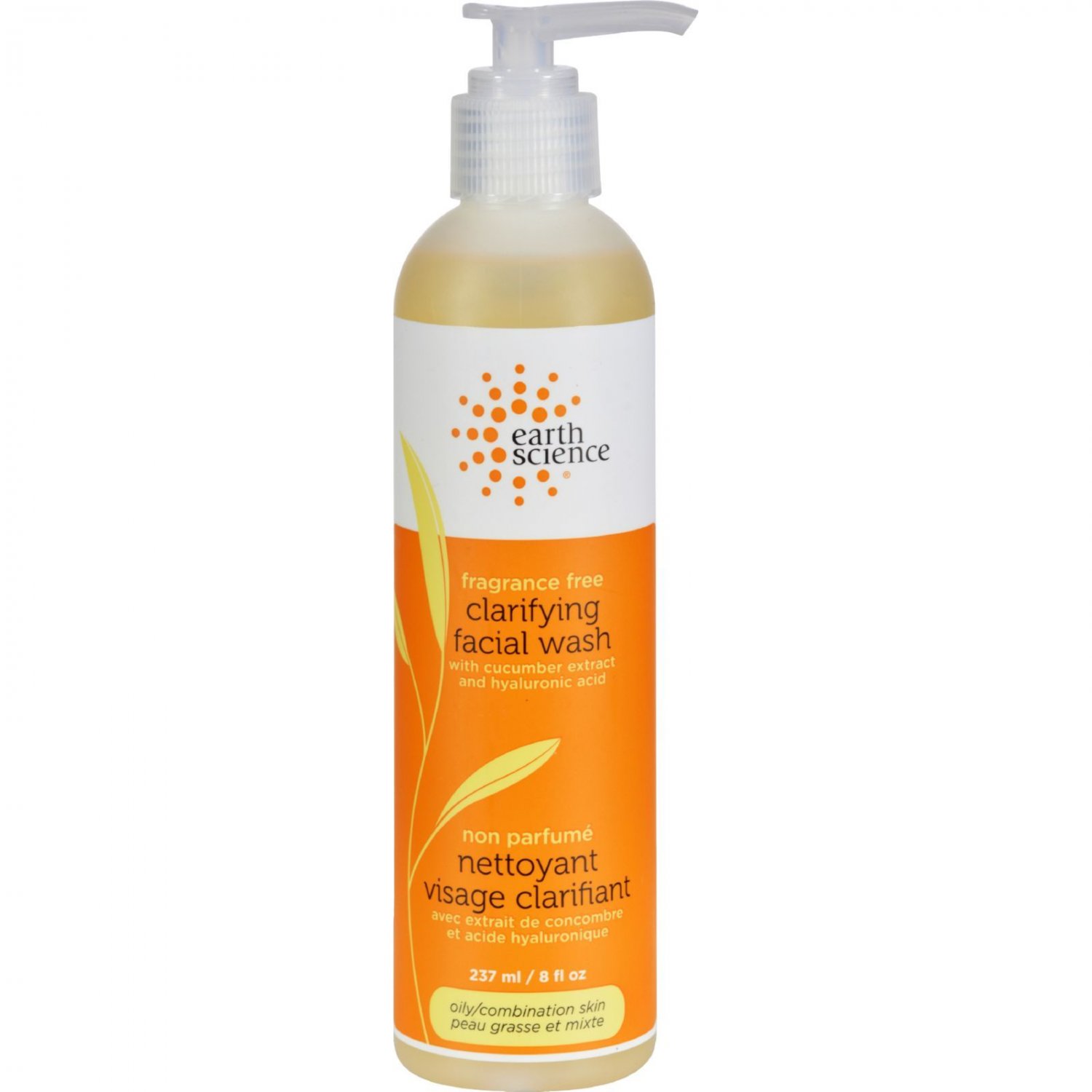 Earth Science Clarifying Facial Wash Fragrance Free - 8 fl oz