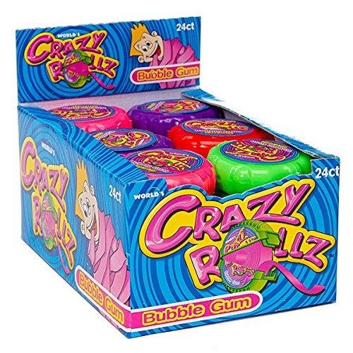 World Confections Crazy Rollz Bubble Gum