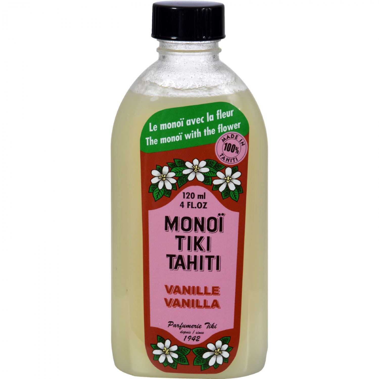 Monoi Tiare Tahiti Coconut Oil Vanilla - 4 fl oz