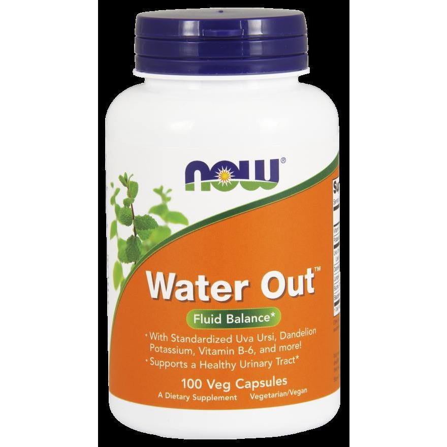 NOW Foods Water Out - 100 Veg Capsules Pack of 2