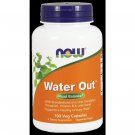 NOW Foods Water Out - 100 Veg Capsules Pack of 2