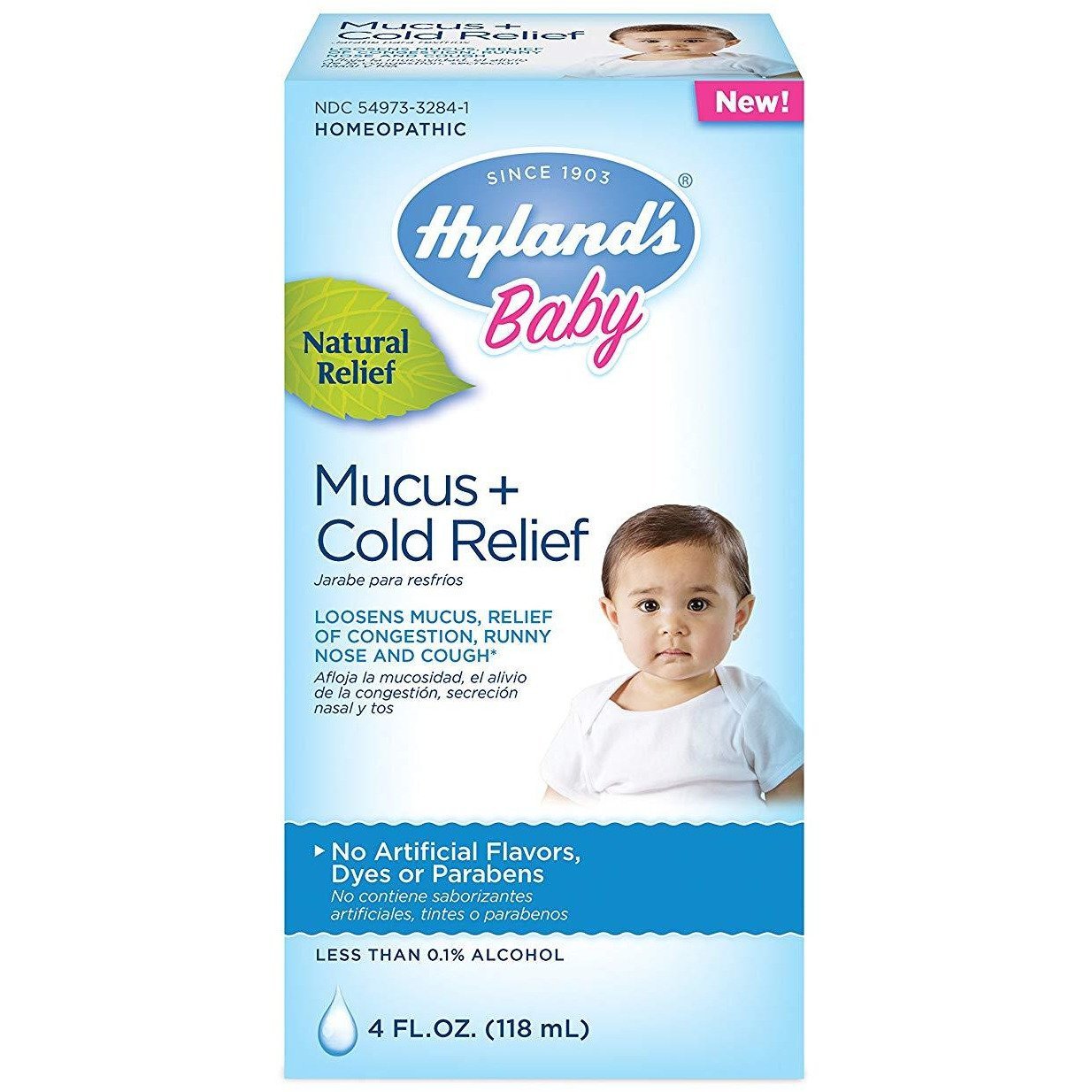 HYLANDS HOMEOPATHIC, BABY MUCUS & COLD RELIEF 4 OZ