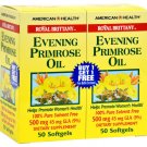 American Health Royal Brittany Evening Primrose Oil Twin Pack - 500 mg - 50+50 Softgels