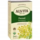 Alvita Teas Organic Herbal Tea Bags - Fennel Seed - 24 Bags