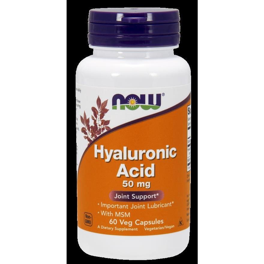 NOW Foods Hyaluronic Acid with MSM - 60 Veg Capsules