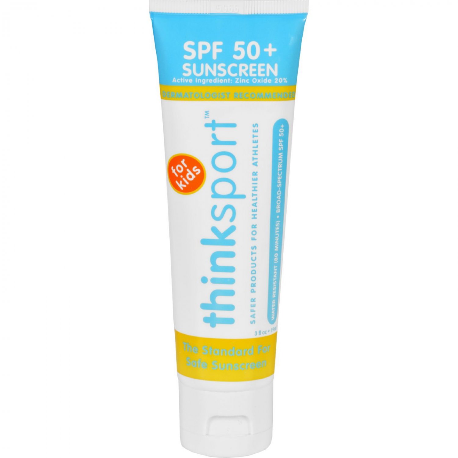 Thinksport Sunscreen - Safe - Kids - SPF 50 Plus - 3 oz