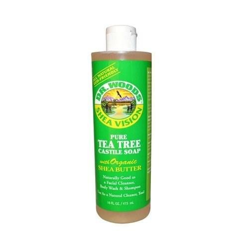 Dr. Woods Shea Vision Pure Castile Soap Tea Tree - 16 Fl Oz 2 Pack