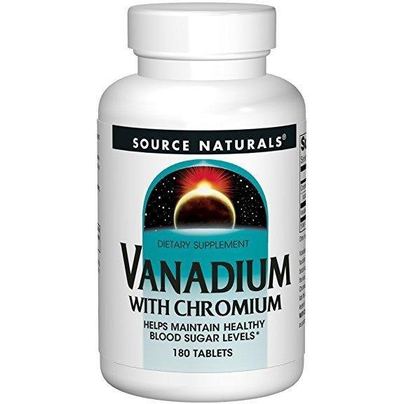 Source Naturals Vanadium with Chromium 180 Tablet