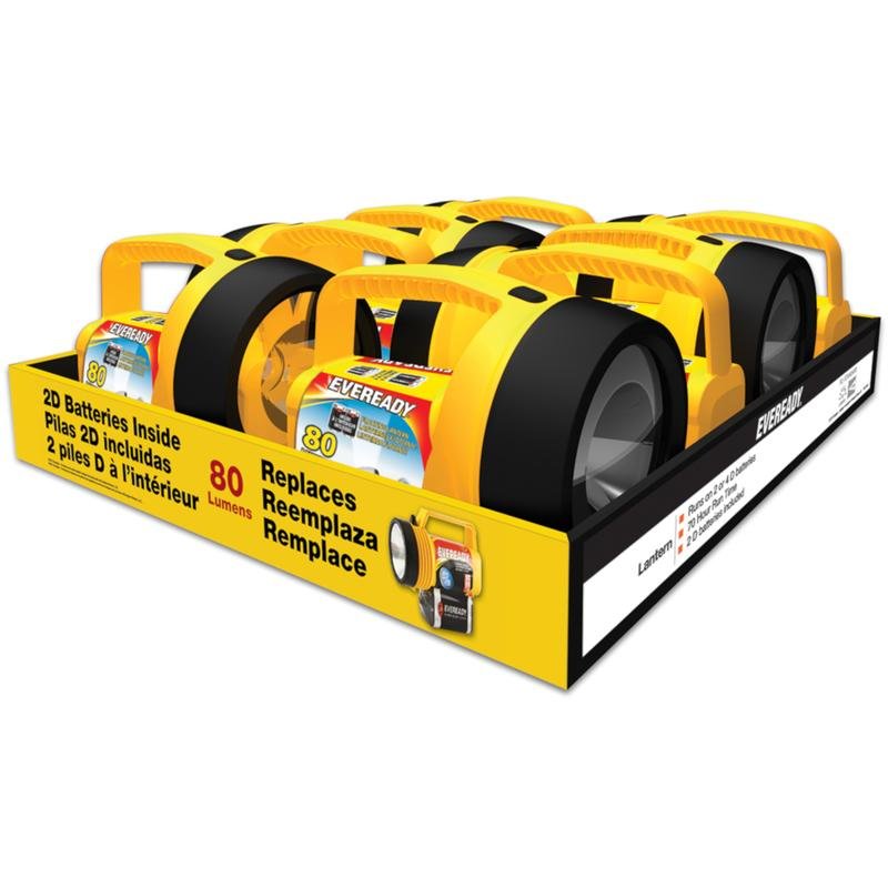 Eveready  ReadyFlex  80 lumens Floating Lantern  Yellow