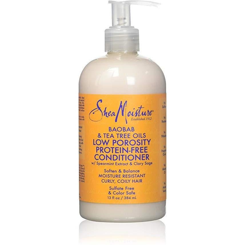 Shea Moisture Protein-Free Conditioner, Unisex- Tea Tree Oils 13 oz  2 PACK