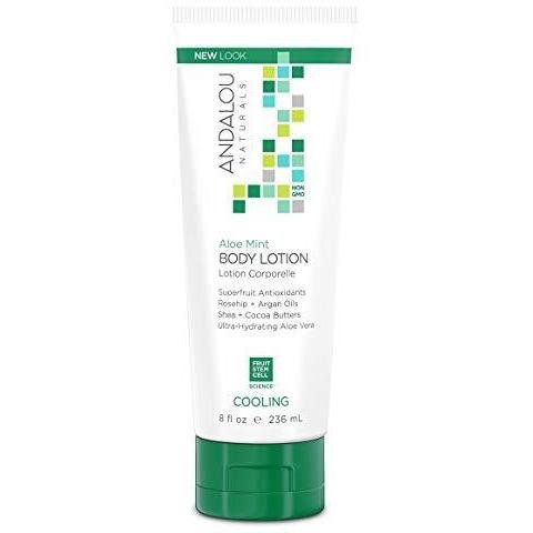 Andalou Naturals Body Lotion - Aloe Mint Cooling - 8 fl oz