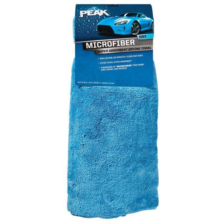 Peak  Microfiber  Auto Drying Towel  32 in. L x 24 in. W 1 pk