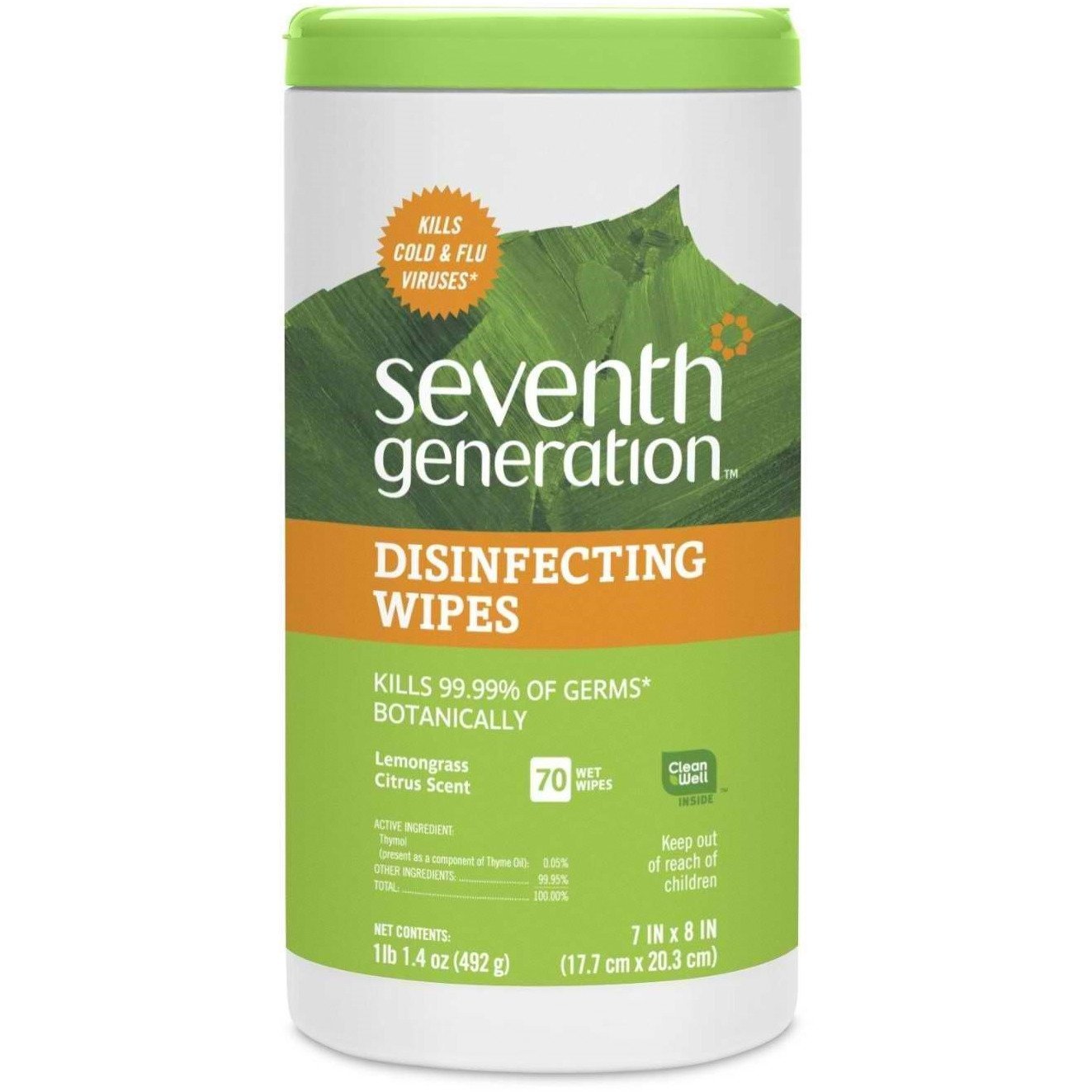 Seventh Generation Wipes Multi-Surf Disinfct 70 Ct 2 Pack