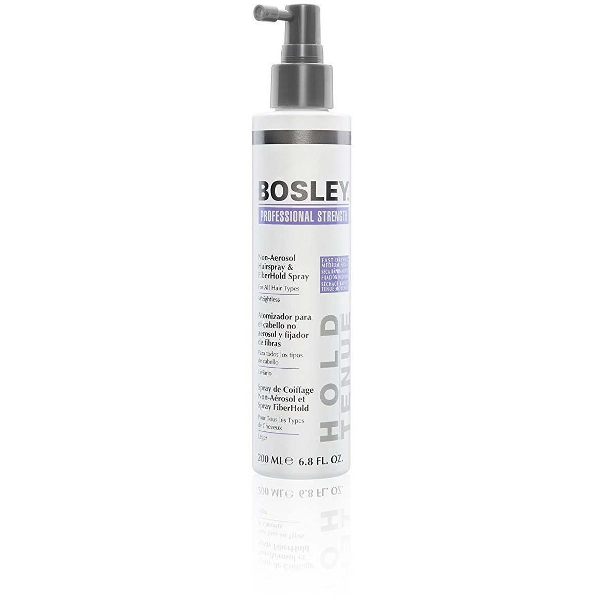 Bosley Professional Strength Professional Strength Non-Aerosol and Fiberhold Hairspray, 6.8 oz.