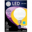 GE Lighting  4 watts G25  LED Bulb  290 lumens Soft White  Decorative  25 Watt Equivalence