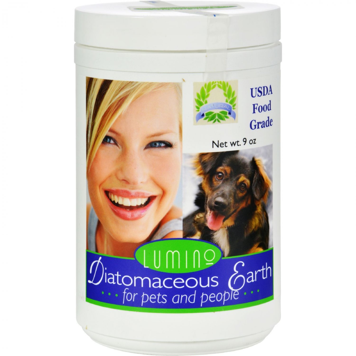 Lumino Home Diatomaceous Earth - Food Grade - Pets and People - 9 oz