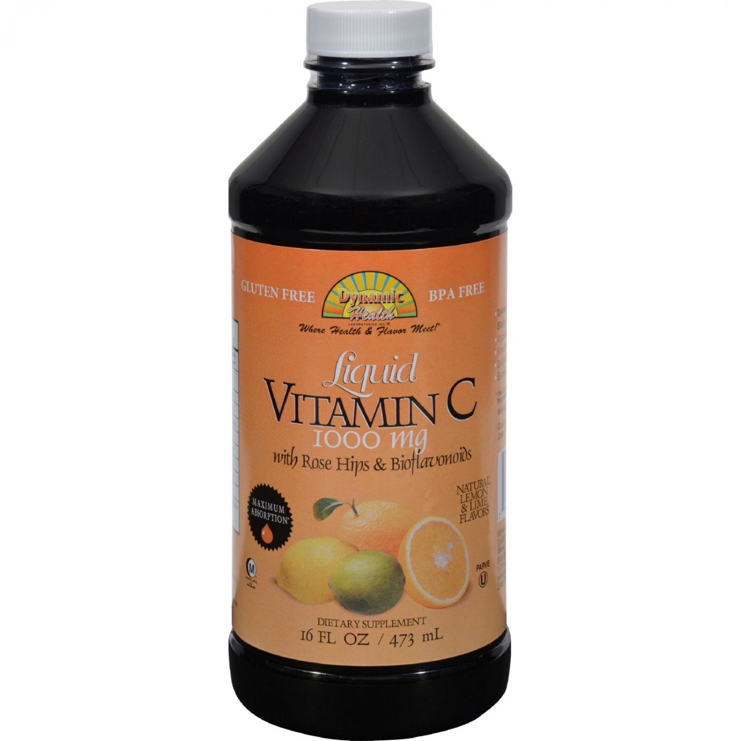 Dynamic Health Liquid Vitamin C Natural Citrus - 1000 mg - 16 fl oz