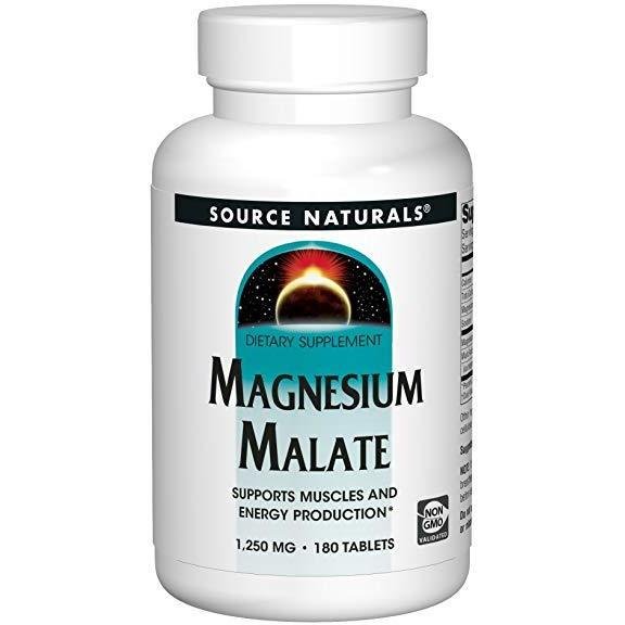 Magnesium Malate 1250 mg by Source Naturals 180 Tablets