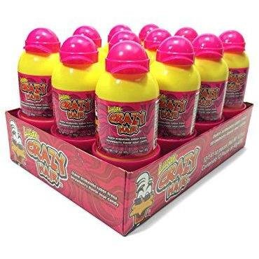 Lucas Crazy Hair Sour Strawberry Twist Fruit Candy (12 ct)