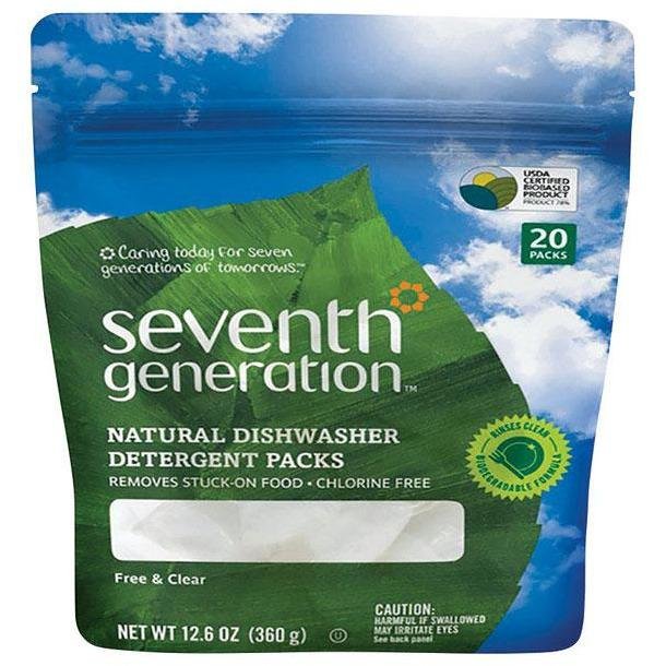 Seventh Generation  Free & Clear Scent Pods  Dishwasher Detergent  12.6 oz.