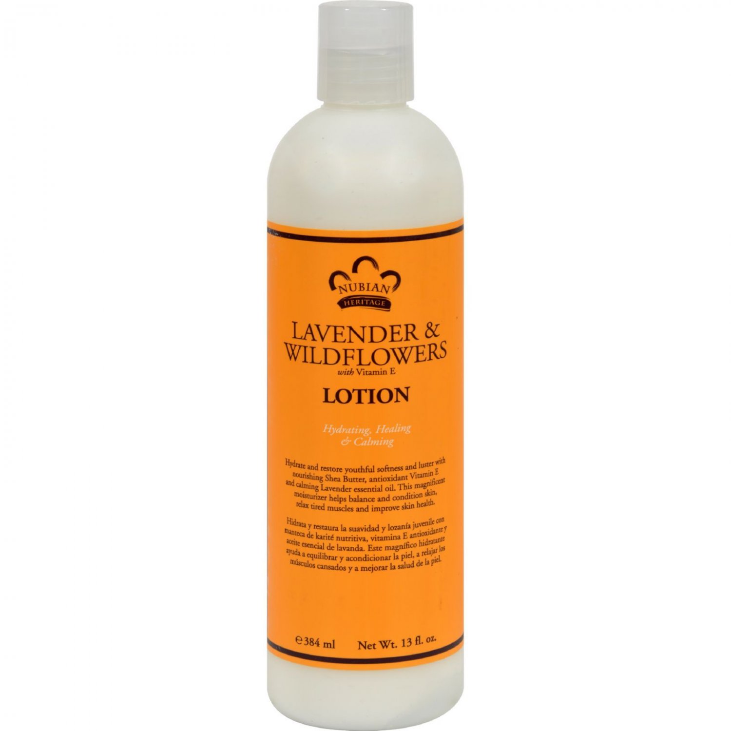 Nubian Heritage Lotion - Lavender and Wildflower - 13 oz