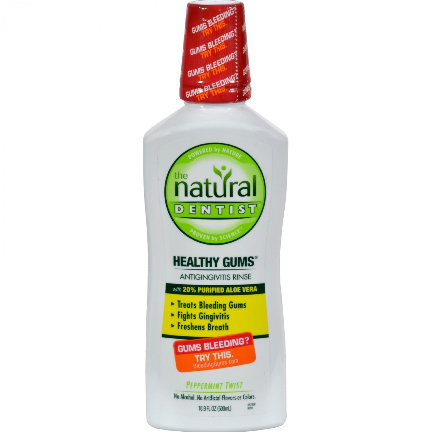 Natural Dentist Healthy Gums Antigingivitis Rinse Peppermint Twist - 16.9 fl oz