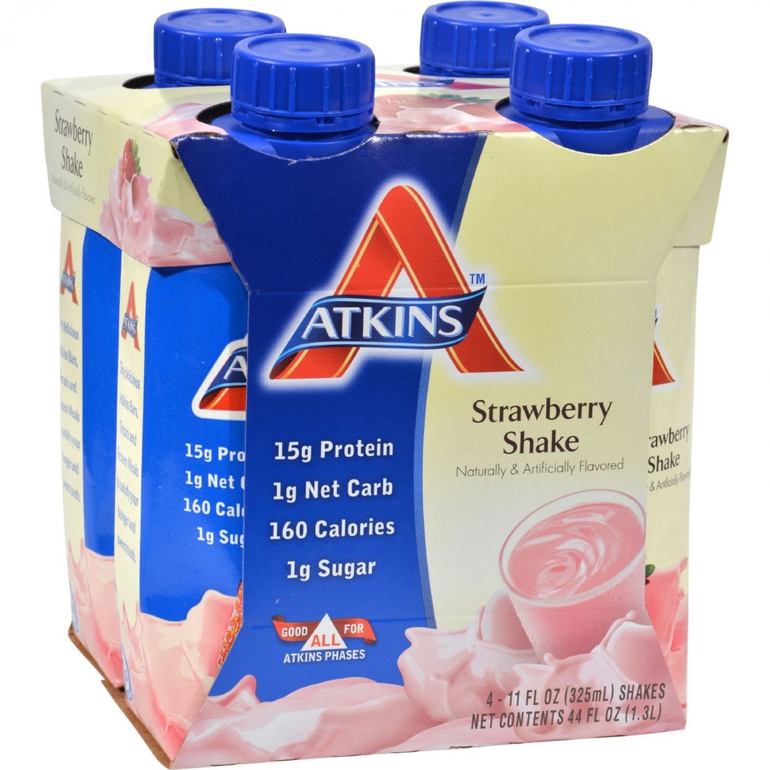 Atkins Advantage RTD Shake Strawberry - 11 fl oz Each /