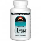 Source Naturals L-Lysine 500 mg - 250 Tablets