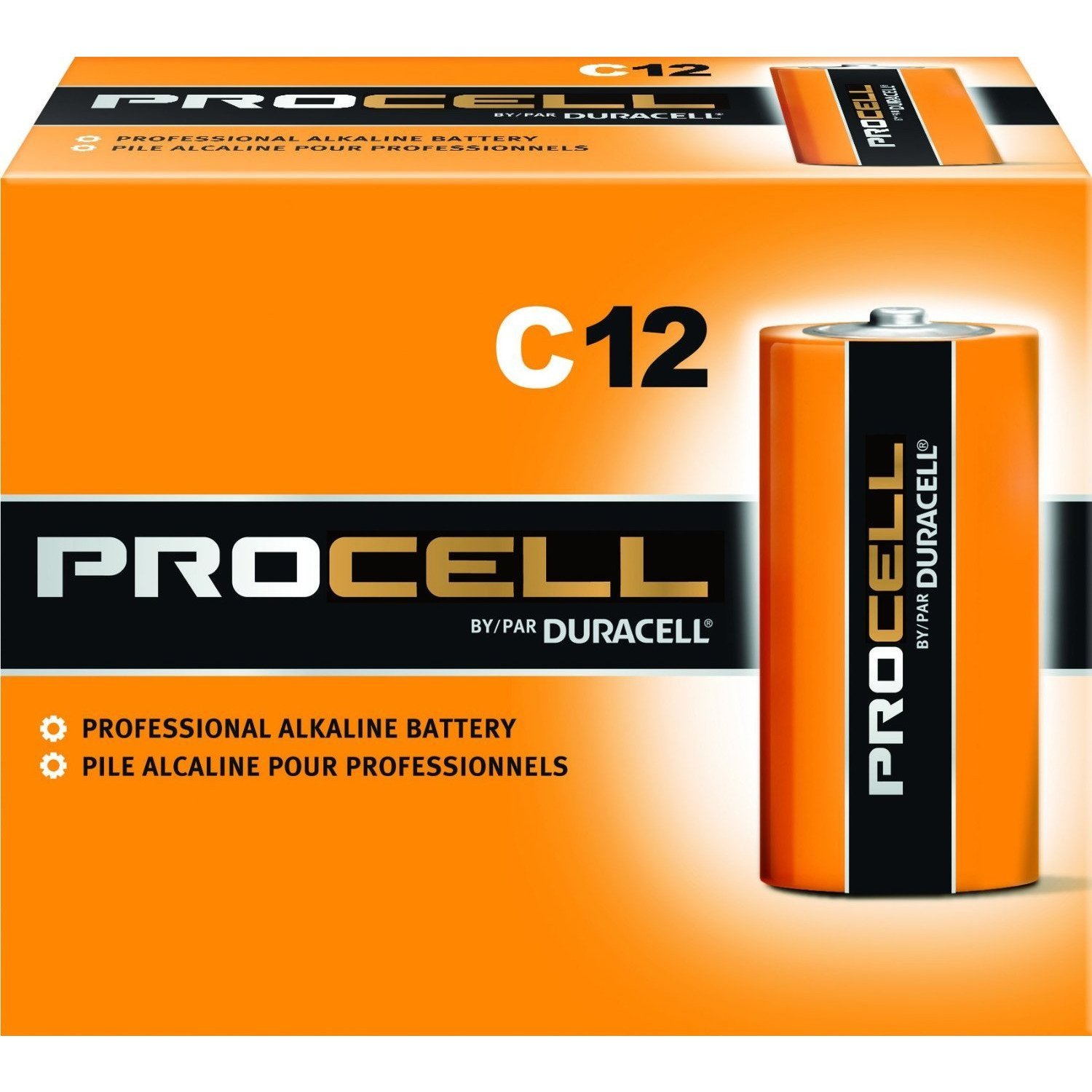 Duracell Procell C12 Professional Alkaline Battery 12 C Batterys