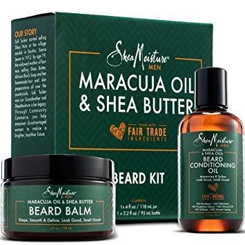 Shea Moisture Beard Conditioning Oil & Beard Balm Moisturize  Soften Kit For Men