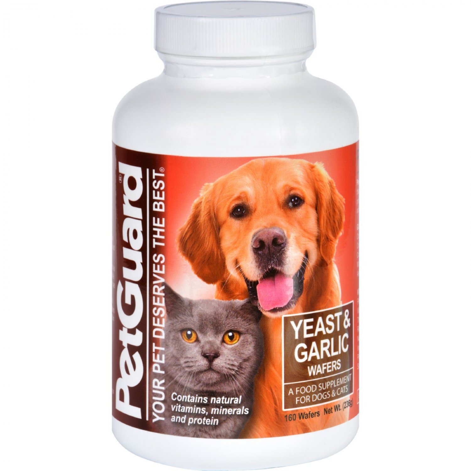 Petguard Yeast and Garlic - 160 Wafers
