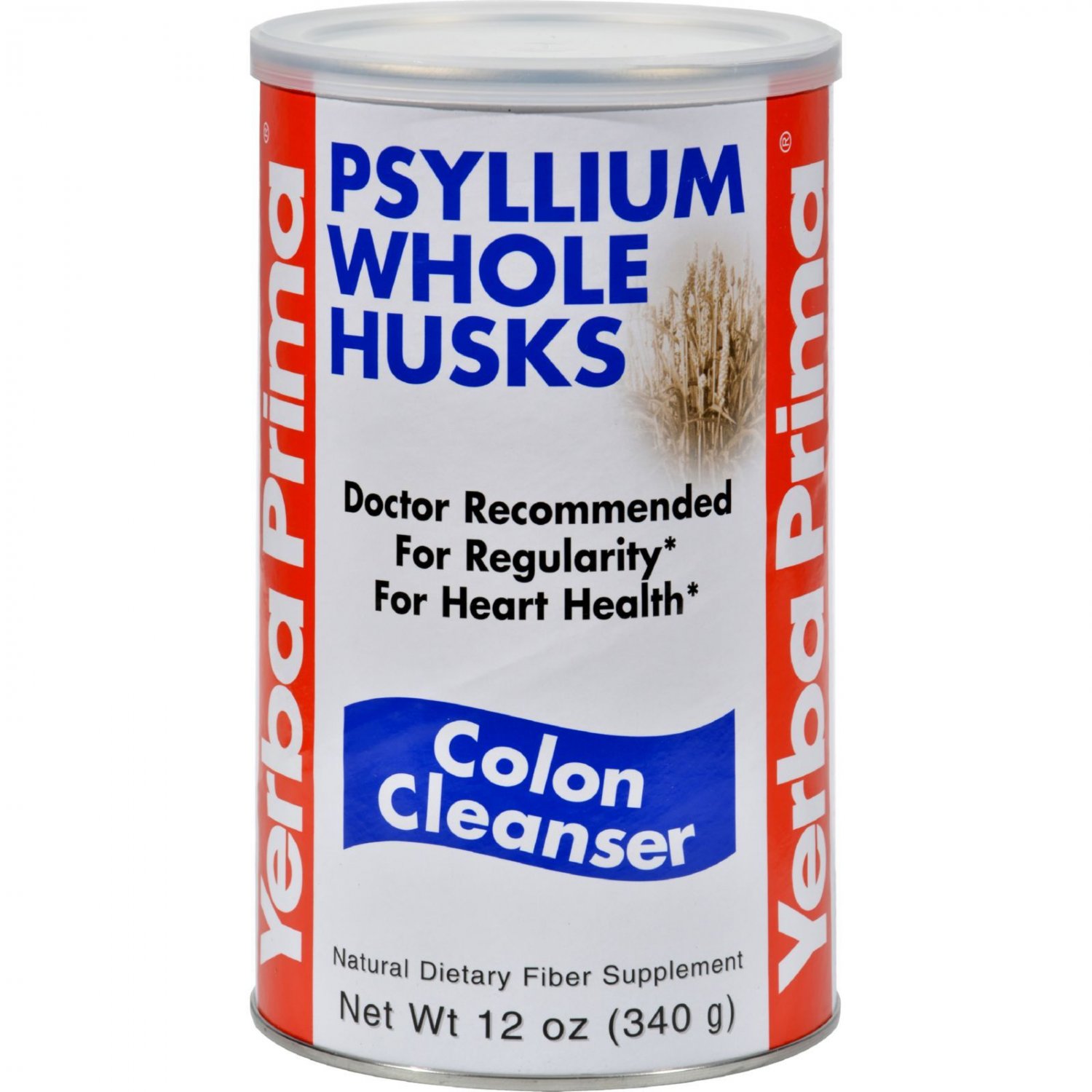 Yerba Prima Psyllium Whole Husks, Colon Cleanser 12 oz