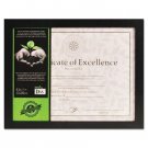 Solid Wood Photo/Document Frame, Easel Back, 8-1/2 x 11, Black