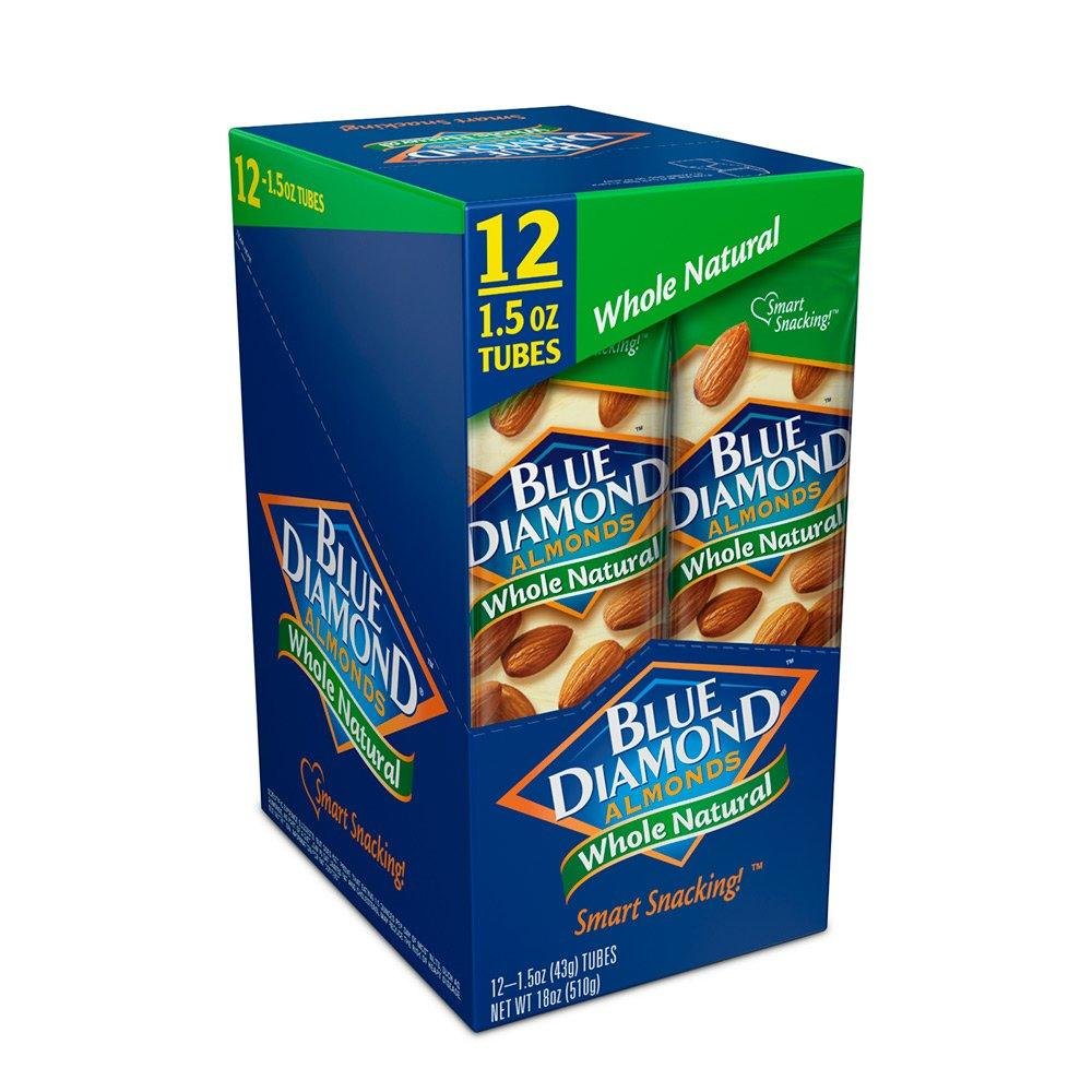 Blue Diamond Almonds Whole Natural 12 pack 1.5 Oz
