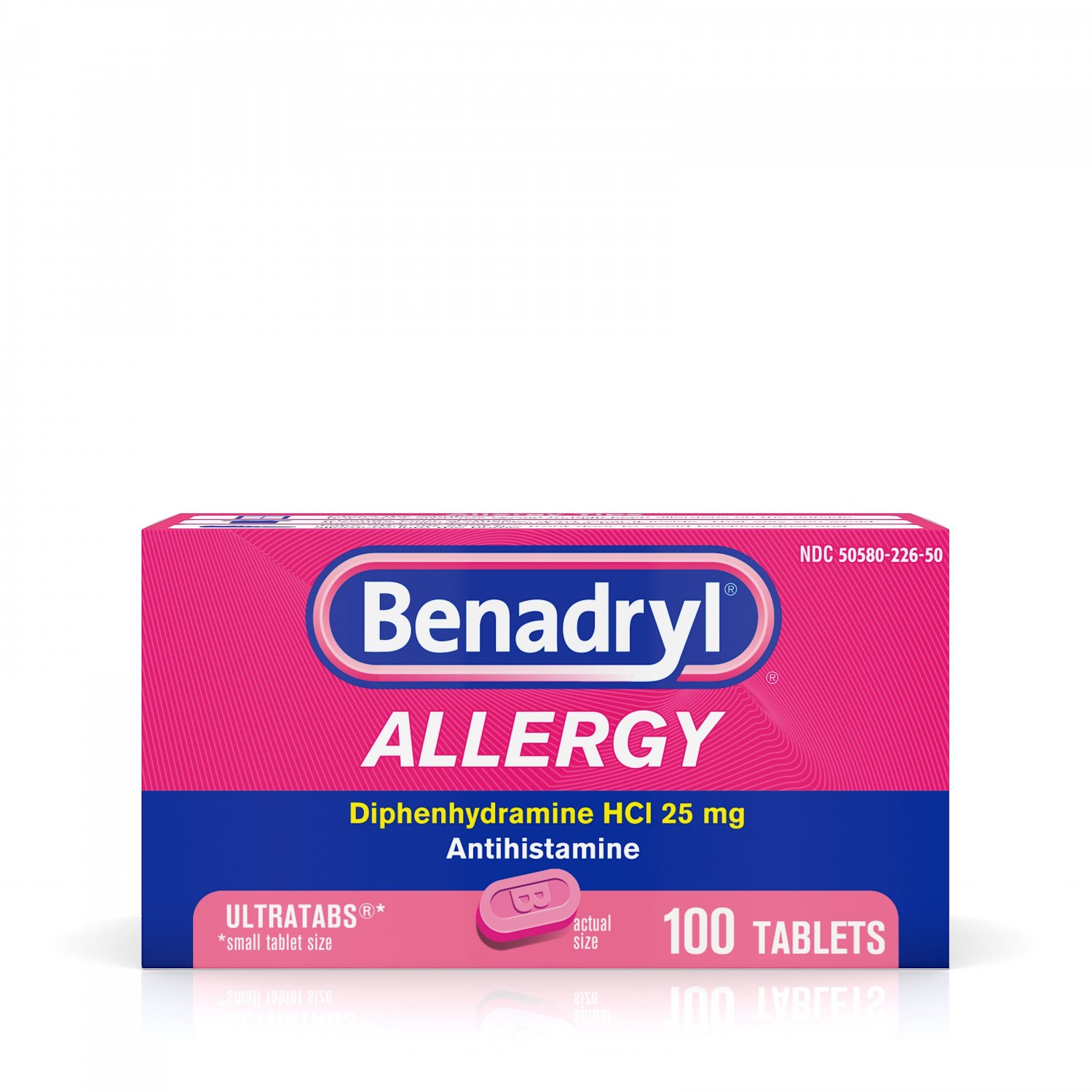 BENADRYL ALLERGY ULTRATAB TAB 100