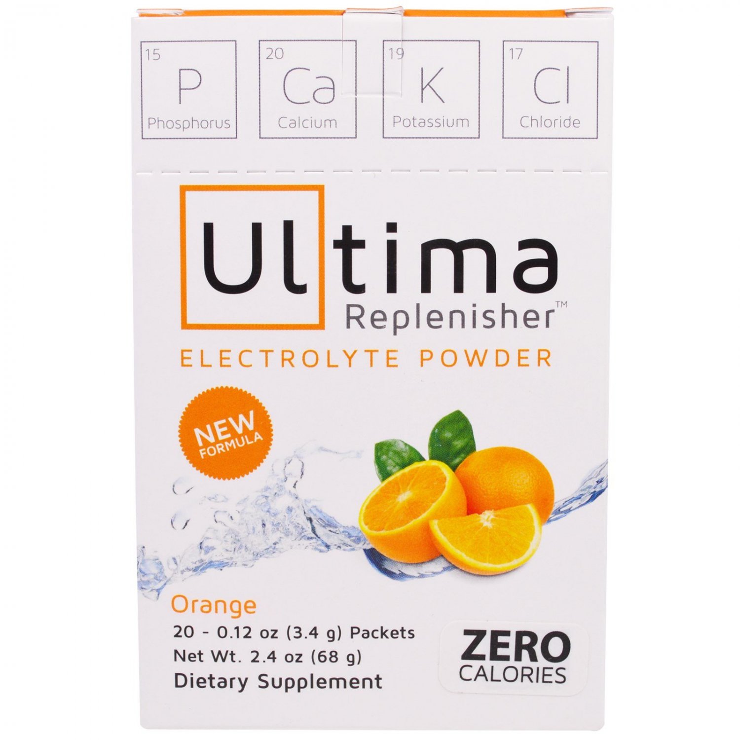 Ultima Replenisher Electrolyte Hydration Powder Orange Stickpacks
