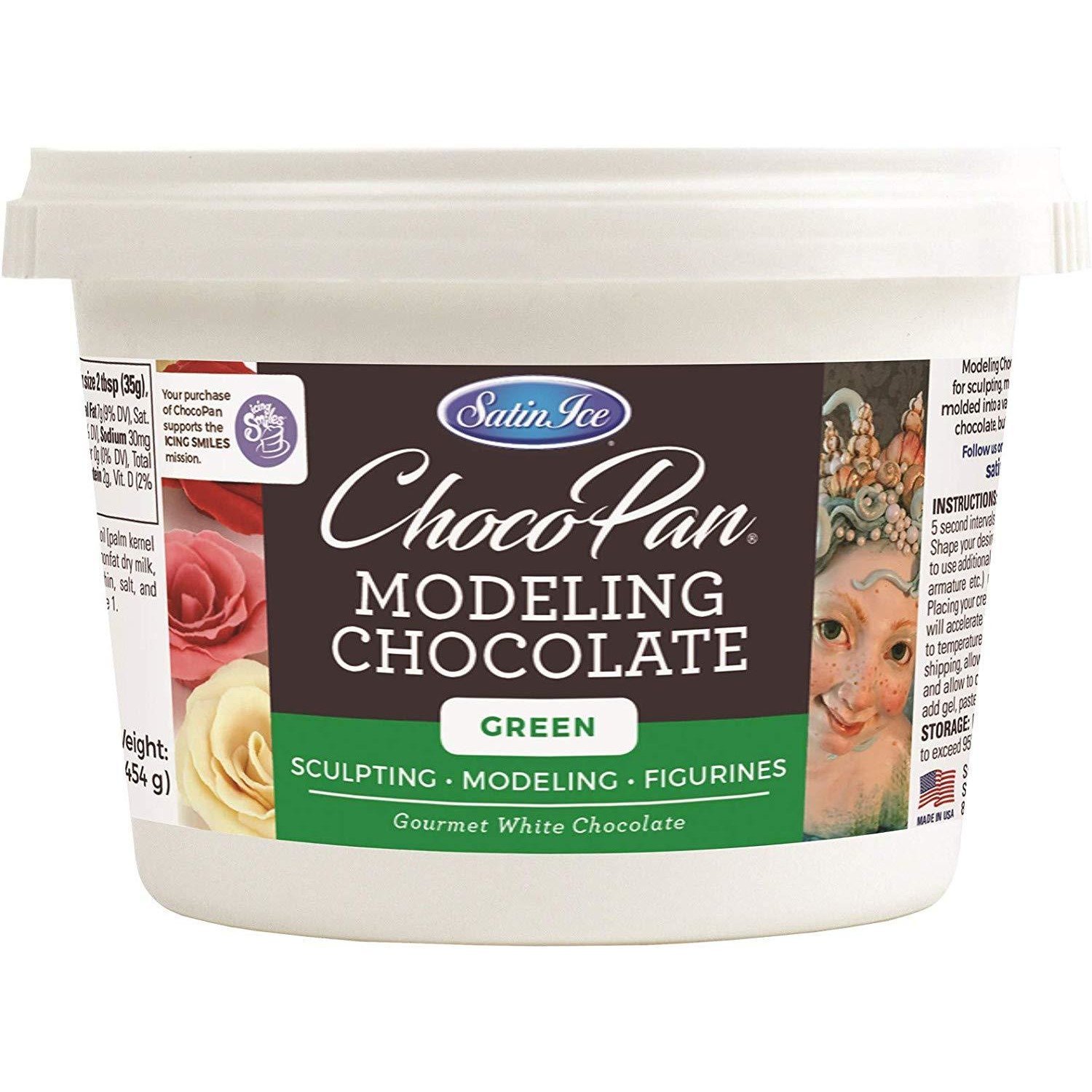Satin Ice Green Modeling Chocolate 1lb Pail