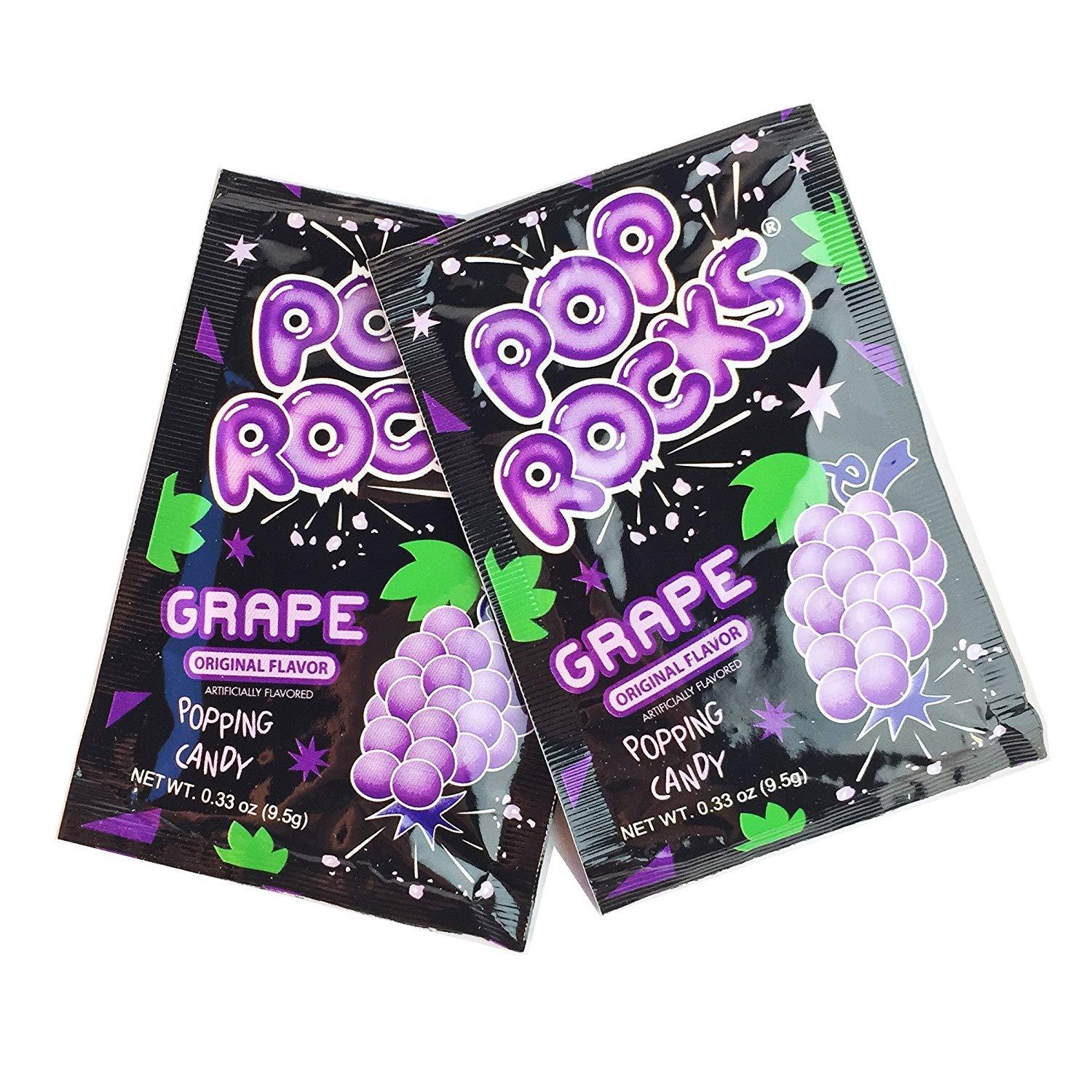 POP ROCKS Popping Candy, Grape 24 Count