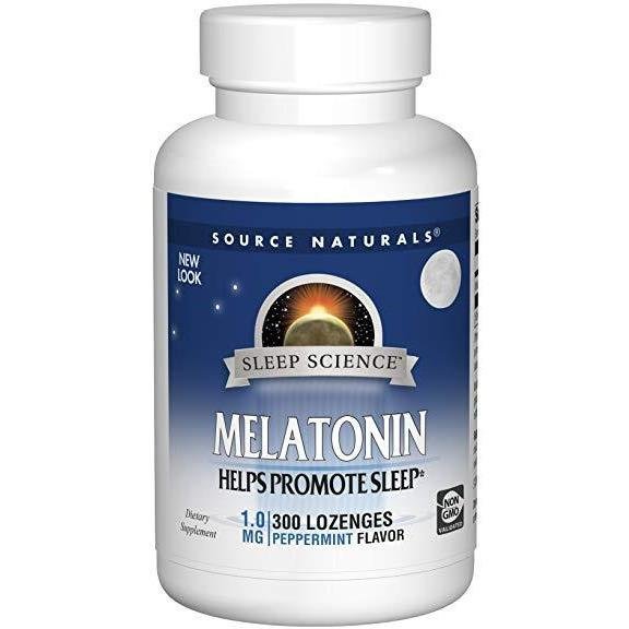 Source Naturals Melatonin 1Mg Sublingual Peppermint, 300 tabs