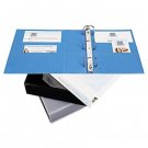Heavy-Duty NonStick View Binder w/One Touch Slant Rings, 3"" Capacity, Blue