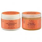 Shea Moisture Coconut and Hibiscus Combo Pack, Curl Enhancing Smoothie 12 Ounce & Gel Souffle 12 Oun