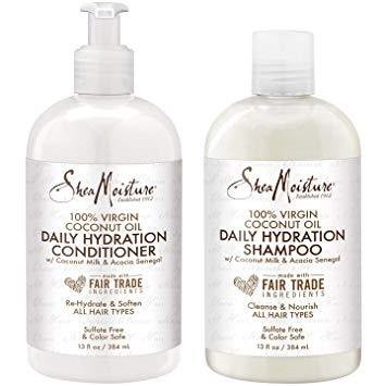 SheaMoisture 100% Virgin Coconut Oil Daily Hydration Shampoo and Conditioner Set