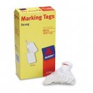 White Marking Tags, Paper, 1 3/4 x 1 3/32, White, 1,000/Box