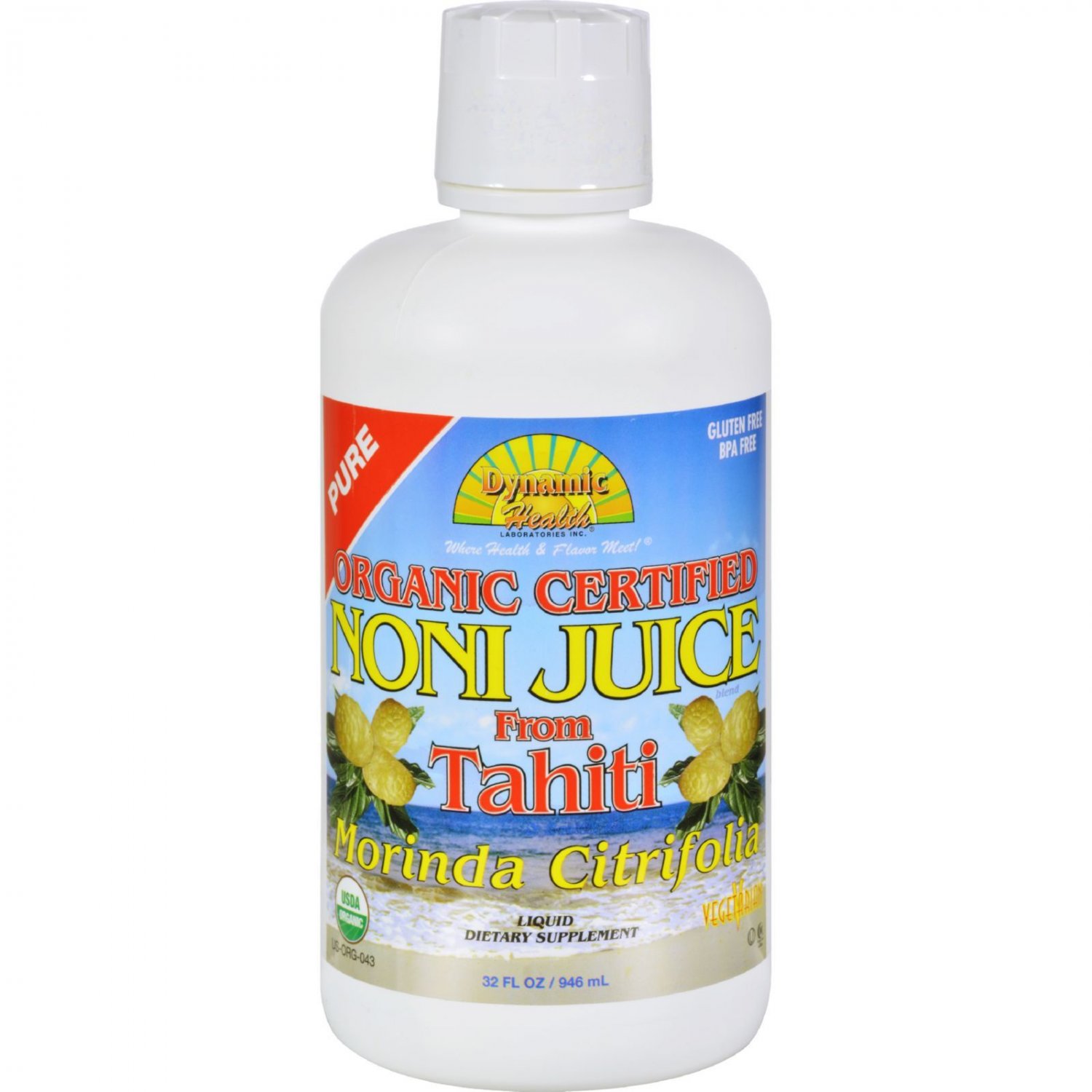 Dynamic Health Organic Certified Noni Juice - 32 fl oz