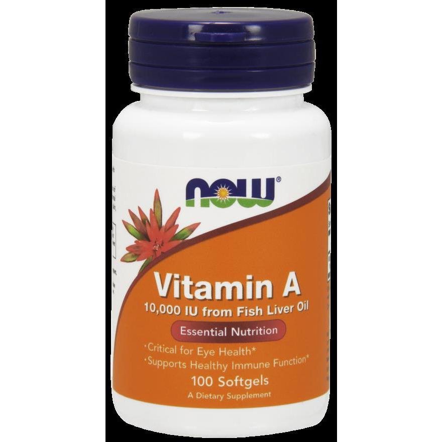 NOW Foods Vitamin A 10,000 IU - 100 Softgels